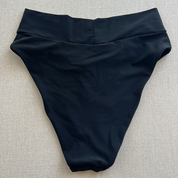 AERIE Black High Waist Bikini Bottom - Picture 12 of 12